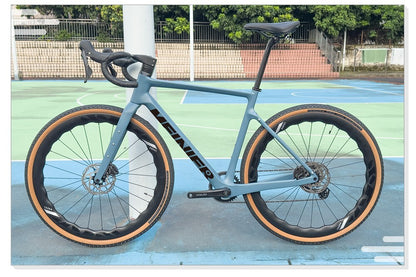 Carbon Bicycle Frame Disc Brake Road Frame 700C x47C Gravel Bike Frameset