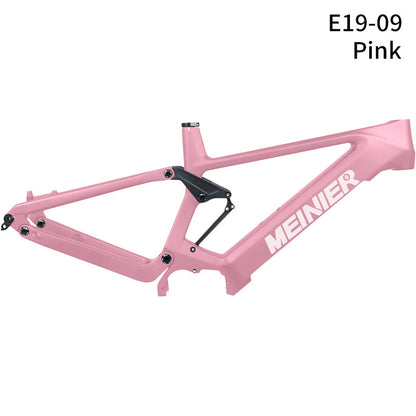 29 MTB Suspension Carbon Frame Compatible Mid Bafang M500 M600 Motor Battery