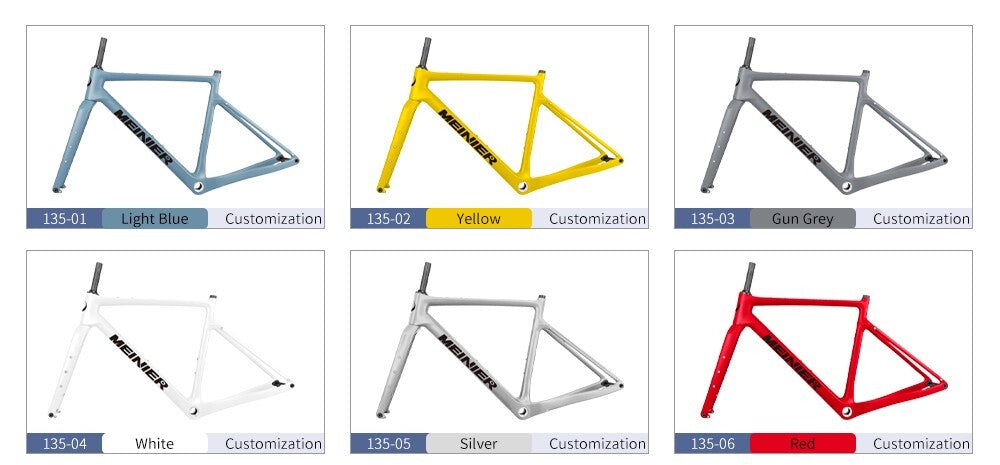 Carbon Bicycle Frame Disc Brake Road Frame 700C x47C Gravel Bike Frameset